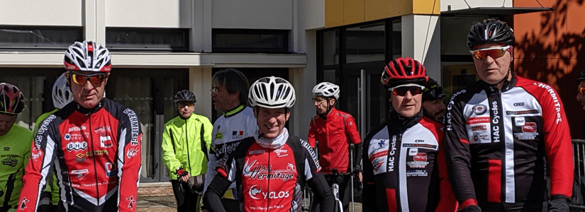 Laurent, Jean-François, Christophe et Gigi au BF 100 km de Chantepie