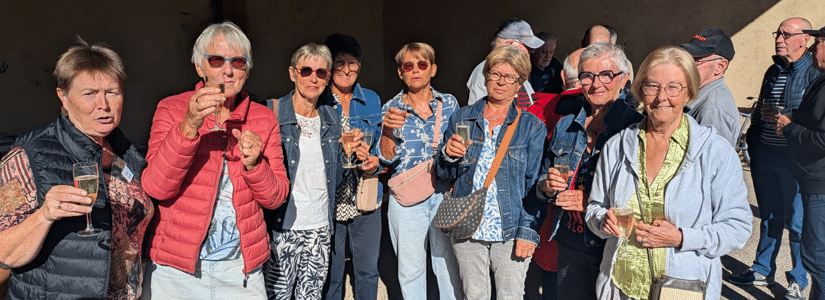 Moment convivial au pot du HAC Cyclos d'octobre 2026